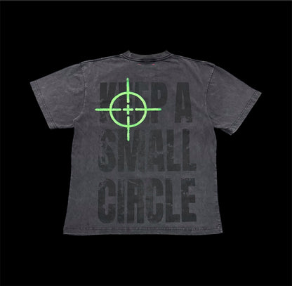 Keep A Small Circle Tee - Vintage Black